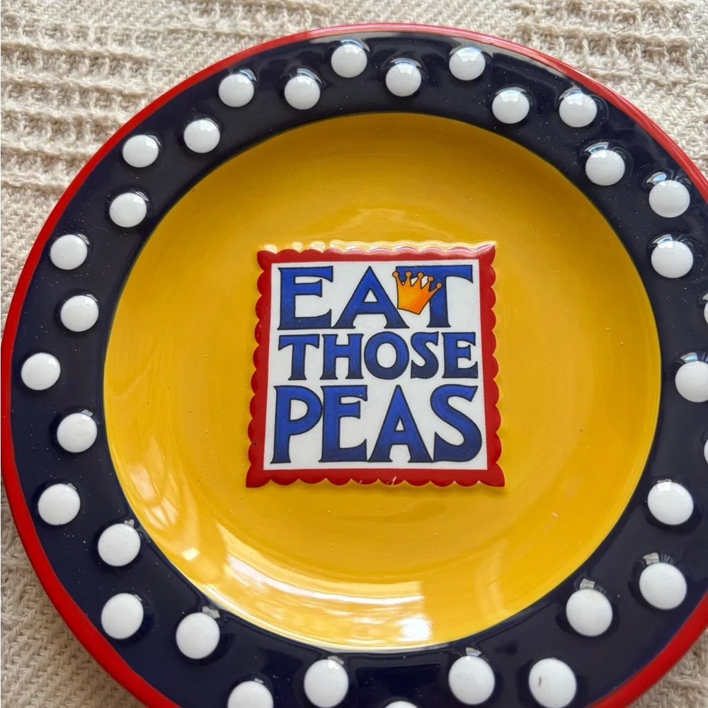 Set of 2 Mary Engelbreit Queen of the Kitchen- Mind Your Manners Salad Plates
